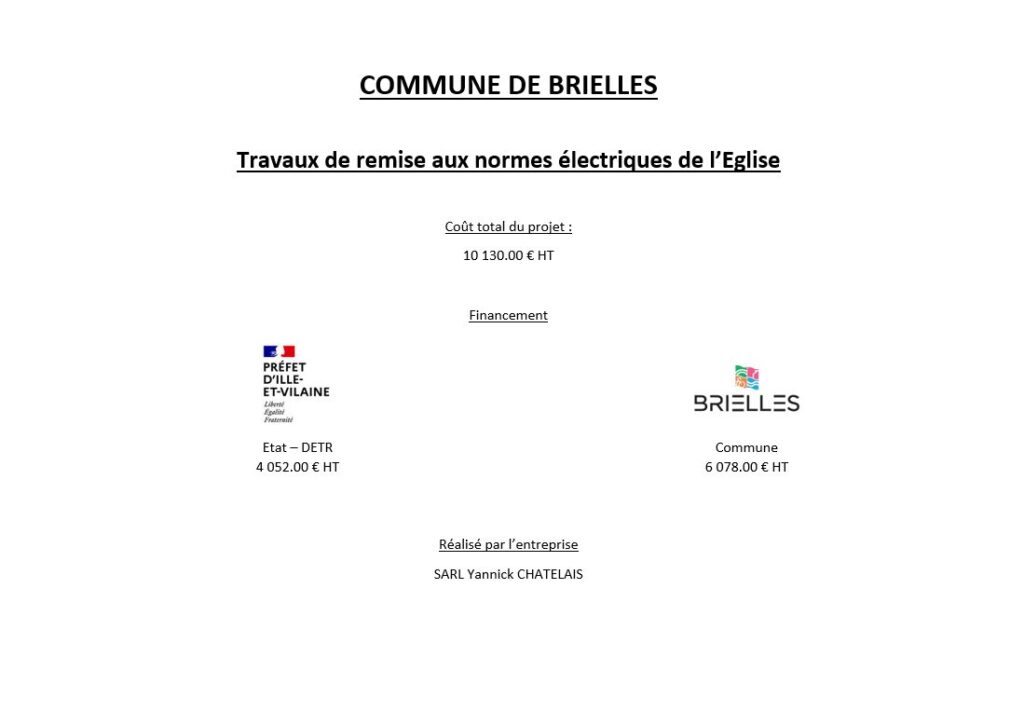 Projets en cours – Informations municipales
